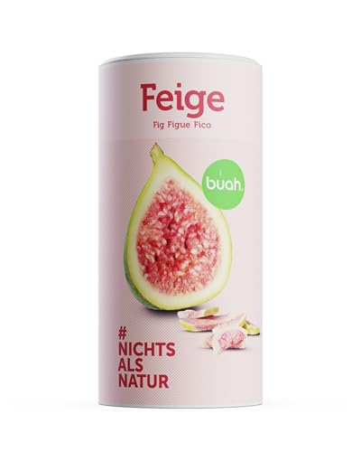 BUAH® Gefriergetrocknete Feige | Feigen Chips Als Snack Oder Für Müsli & Desserts | Idealer Süßigkeiten Ersatz | Vegan & Zuckerfrei | 220g von Buah