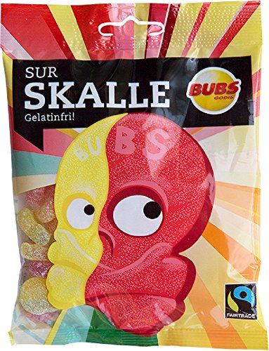Bubs Godis Surskalle - Saurer Schädel - Schwedisch Frucht Weingummi Süßigkeiten 90g x 2 stck Bubs Godis Surskalle - Saurer Schädel - Schwedisch Frucht Weingummi Süßigkeiten 90g x 2 stck von Bubs Godis