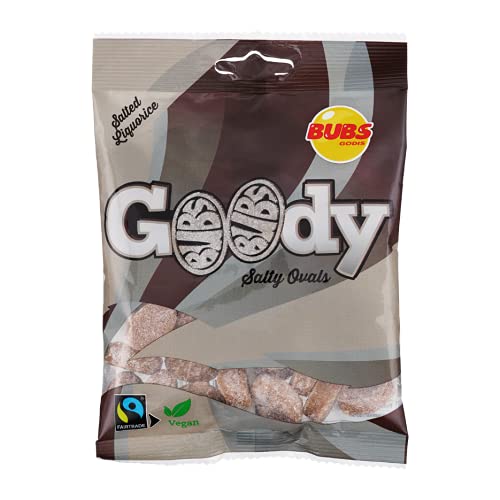 Bubs Goody Salty Ovals Salted Lakritze 12 Pack of 90g von Bubs