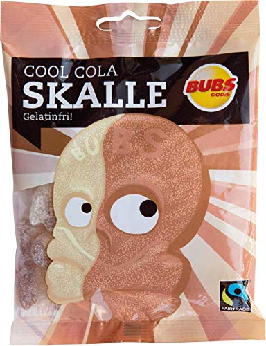 Bubs Skull Cool Cola Lakritze 12 Pack of 90g von Bubs