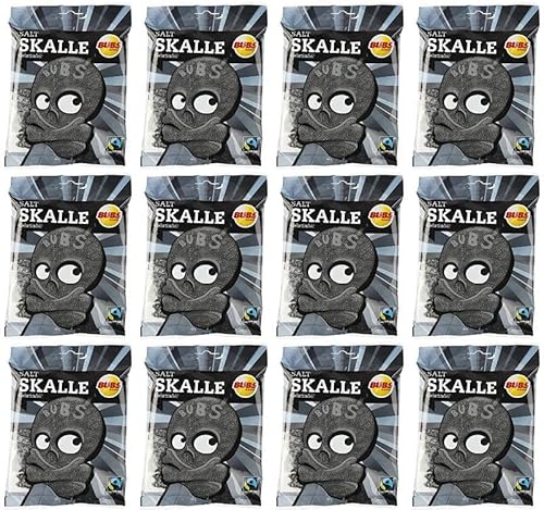 Bubs Skull Salty Lakritze 12 Pack of 90g von Bubs