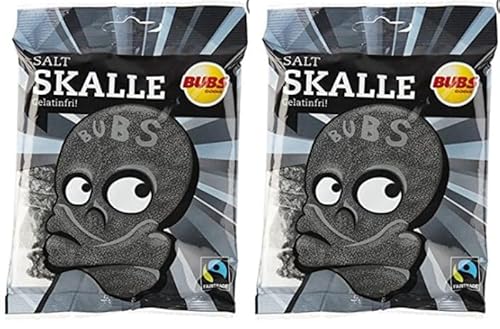 Bubs Skull Salty Lakritze 2 Pack of 90g Bubs Skull Salty Lakritze 2 Pack of 90g von Bubs