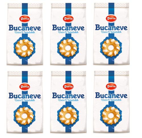 6x Doria Kekse Bucaneve Butterkeks kekse mit Zucker 400g cookies biscuits snack von Bucaneve