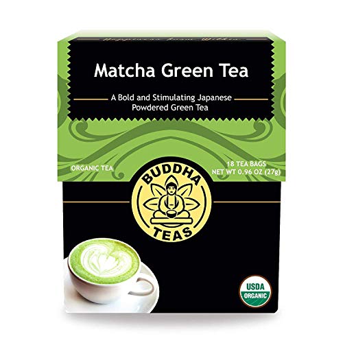 Matcha Green Tea - Organic Herbs - 18 Bleach Free Tea Bags von Buddha Teas