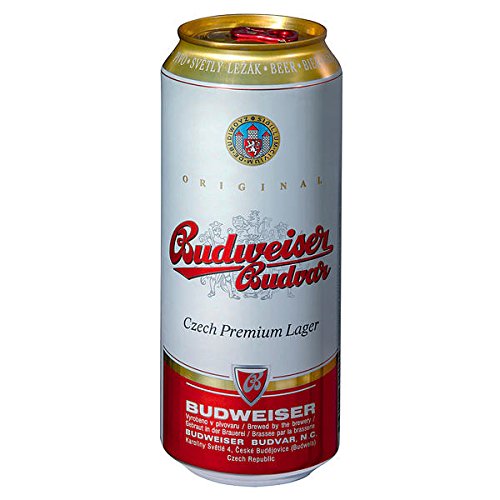 12 Dosen Budweiser Budvar Premium Lager a 0,5L inc.3,00€ EINWEG Pfand von Budweiser Budvar Premium Lager a 0,5L