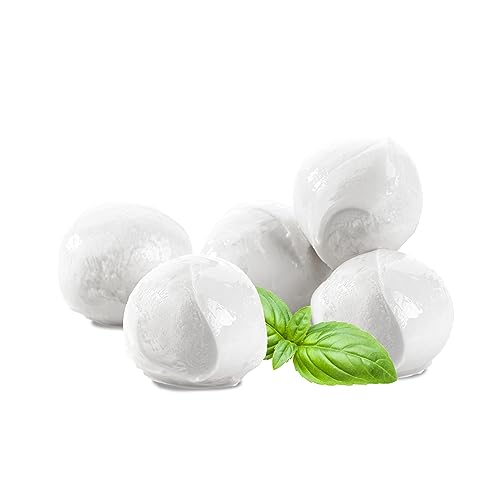 BÜFFEL BILL Bocconcini di Bufala Campana D.O.P. | 20x50g Kugeln I Cremig-weicher saftiger Mozzarella aus italienischer Büffelmilch I Geschmacksintensiv von Büffel Bill