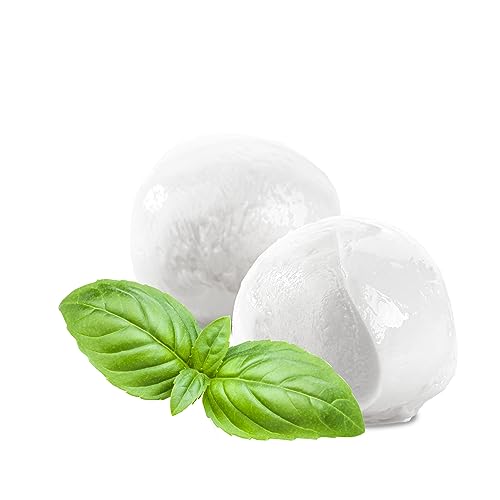 BÜFFEL BILL Boccone di Bufala Campana D.O.P. - 8x125g Kugeln I Cremig-weicher saftiger Mozzarella aus italienischer Büffelmilch I Geschmacksintensiv von Büffel Bill