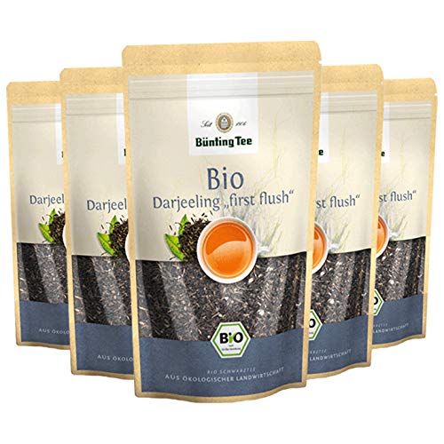 Bünting Tee Darjeeling "first flush" 6er Pack – loser Bio Schwarztee – 6 x 100g Bünting Tee Darjeeling "first flush" 6er Pack – loser Bio Schwarztee – 6 x 100g von Bünting Tee SEIT 1806