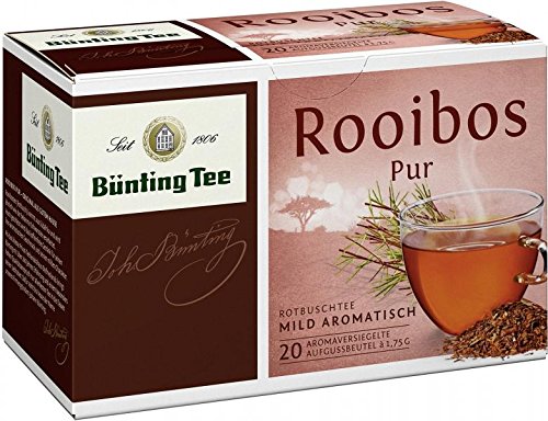 Bünting Tee Rooibos Pur – Rooibostee – 20 Teebeutel Bünting Tee Rooibos Pur – Rooibostee – 20 Teebeutel von Bünting Tee SEIT 1806