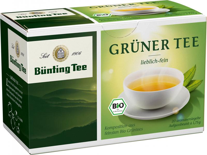 Bünting Bio Grüner Tee lieblich-fein von Bünting Tee
