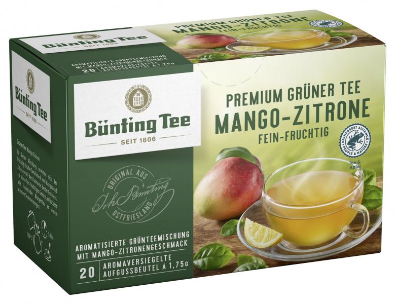 Bünting Tee Grüner Tee Mango-Zitrone von Bünting Tee