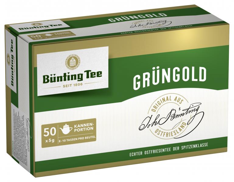 Bünting Grüngold Großkannenbeutel von Bünting Tee