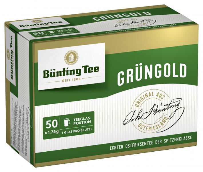 Bünting Tee Grüngold Tassenbeutel von Bünting Tee
