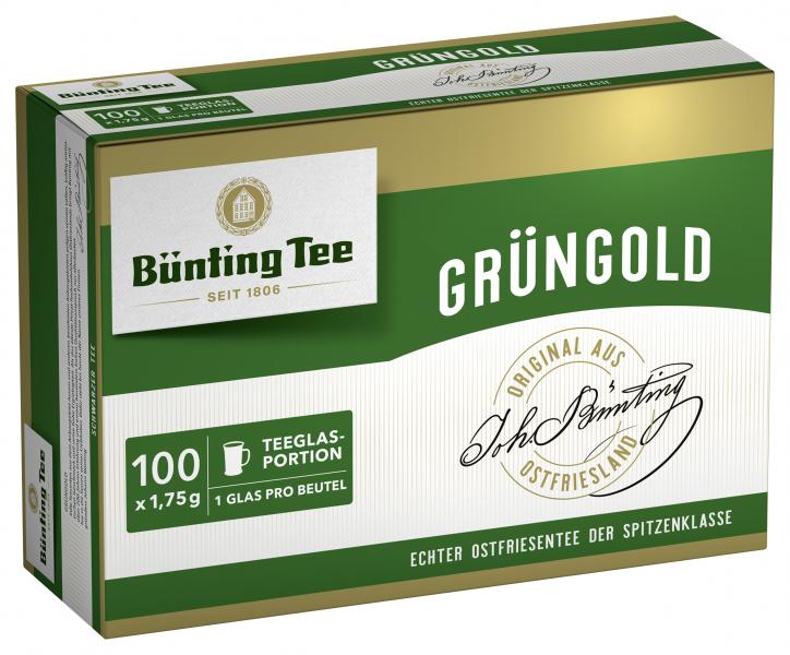 Bünting Tee Grüngold Tassenbeutel von Bünting Tee