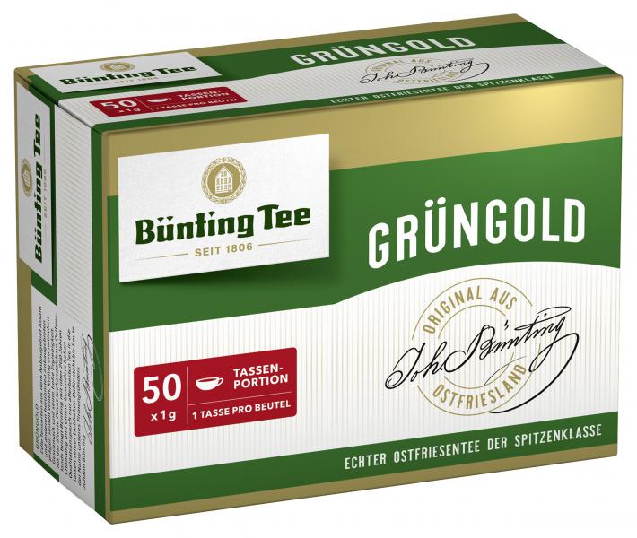 Bünting Grüngold Tassenbeutel von Bünting Tee