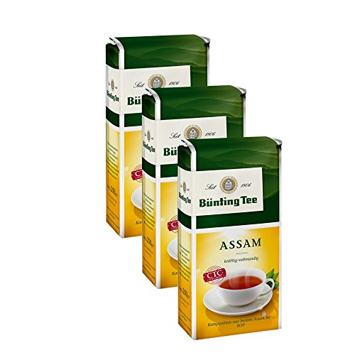 Bünting Tee Assam, 250g loser Tee 3er Pack von Bünting Tee