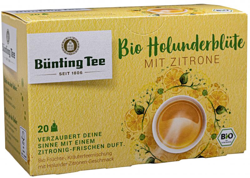Bünting Tee Bio Holunderblüte mit Zitrone von Bünting Tee