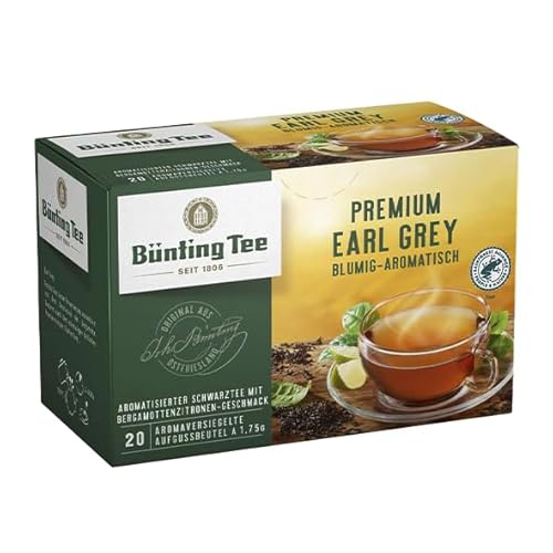 Bünting Tee Premium Earl Grey - 20 Teebeutel (Blumig - Aromatisch) von Bünting Tee