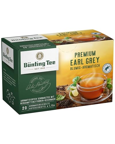 Bünting Tee Premium Earl Grey, 6er Pack – Schwarztee – 6 x 20 Teebeutel von Bünting Tee SEIT 1806