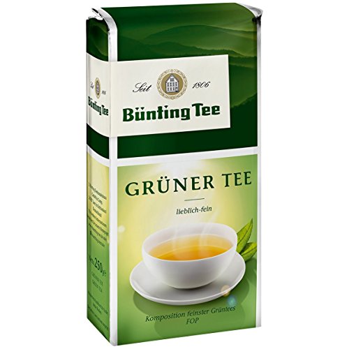Bünting Tee Grüner Tee, 250g loser Tee, 1er Pack von Bünting Tee