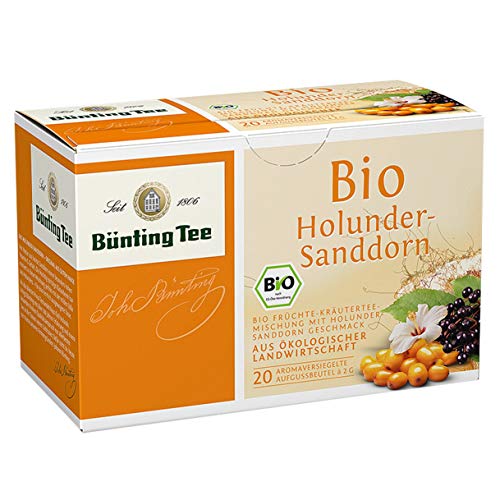 Bünting Tee Holunder-Sanddorn – Bio Früchtetee – 20 Teebeutel Bünting Tee Holunder-Sanddorn – Bio Früchtetee – 20 Teebeutel von Bünting Tee SEIT 1806