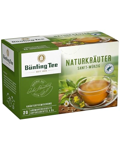 Bünting Tee Naturkräuter Sanft-Würzig / 12er Pack – Kräutertee – 12 x 20 Teebeutel von Bünting Tee SEIT 1806