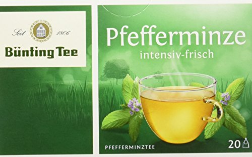 Bünting Tee Pfefferminze 12er Pack – Kräutertee – 12 x 20 Teebeutel von Bünting Tee SEIT 1806