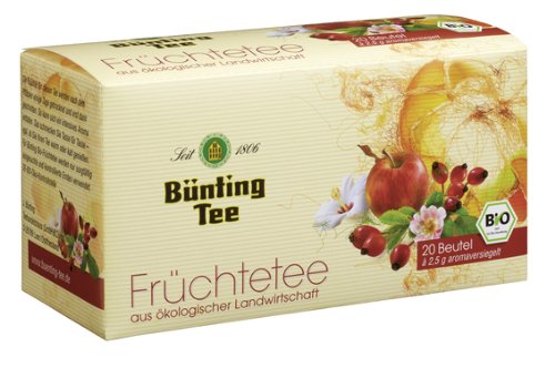 Bünting Bio Tee Früchte, 12er Pack (12 x 20 x 2,5 g Packung) von Bünting