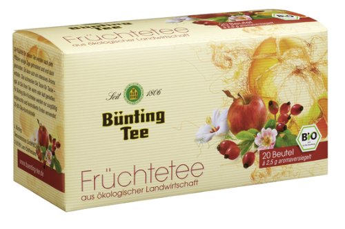 Bünting Bio Tee Früchte, 12er Pack (12 x 20 x 2,5 g Packung) von Bünting Tee SEIT 1806