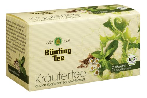Bünting Bio Tee Kräuter, 12er Pack (12 x 20 x 2 g Packung) von Bünting