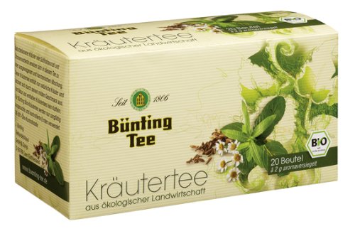 Bünting Bio Tee Kräuter, 12er Pack (12 x 20 x 2 g Packung) von Bünting Tee SEIT 1806
