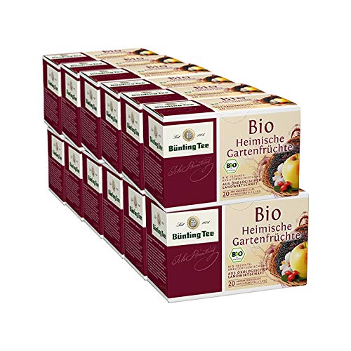 B?nting Tee Bio Heimische Gartenfr?chte, 20 Tassenbeutel, 12er Pack von Bünting