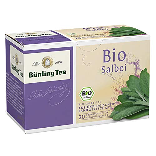 Bünting Tee Bio Salbei, 20 Tassenbeutel, 1er Pack von Bünting