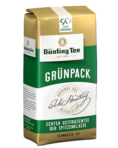 Bünting Tee Grünpack Echter Ostfriesentee 5er Pack – loser Schwarztee – 5 x 500g von Bünting Tee SEIT 1806