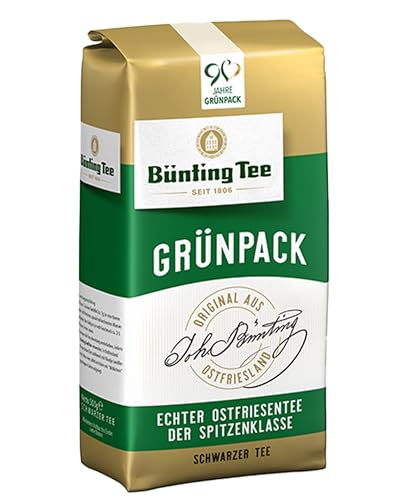 Bünting Tee Grünpack Echter Ostfriesentee 500 g lose, 5er Pack (5 x 500 g) von Bünting