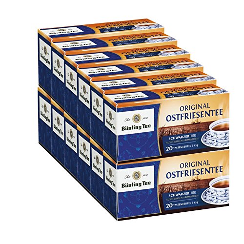 Bünting Tee Original Ostfriesentee 12er Pack – Schwarztee – 12 x 20 Teebeutel von Bünting