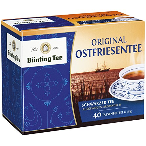 Bünting Tee Original Ostfriesentee, 40 Tassenbeutel 5er Pack von Bünting Tee