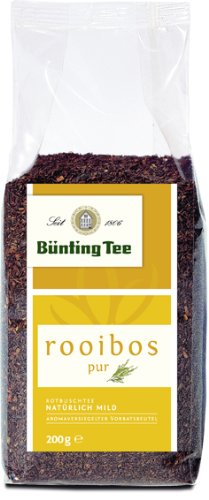 Bünting Tee Rooibos Pur 200 g lose, 6er Pack (6 x 200 g) von Bünting