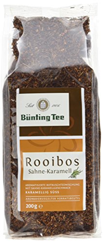 Bünting Tee Rooibos Sahne-Karamell 6er Pack – loser Rooibostee – 6 x 200g von Bünting Tee SEIT 1806
