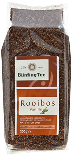 Bünting Tee Roobos Vanille 6er Pack – loser Rooibostee – 6 x 200g von Bünting Tee SEIT 1806
