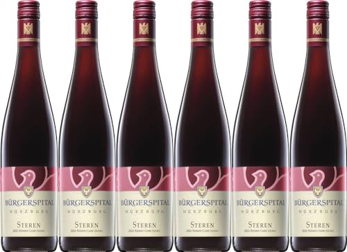 6x Steren Rotwein Cuvée trocken 2022 - Bürgerspital zum Heiligen Geist Würzburg, Franken - Rotwein von Bürgerspital zum Heiligen Geist Würzburg