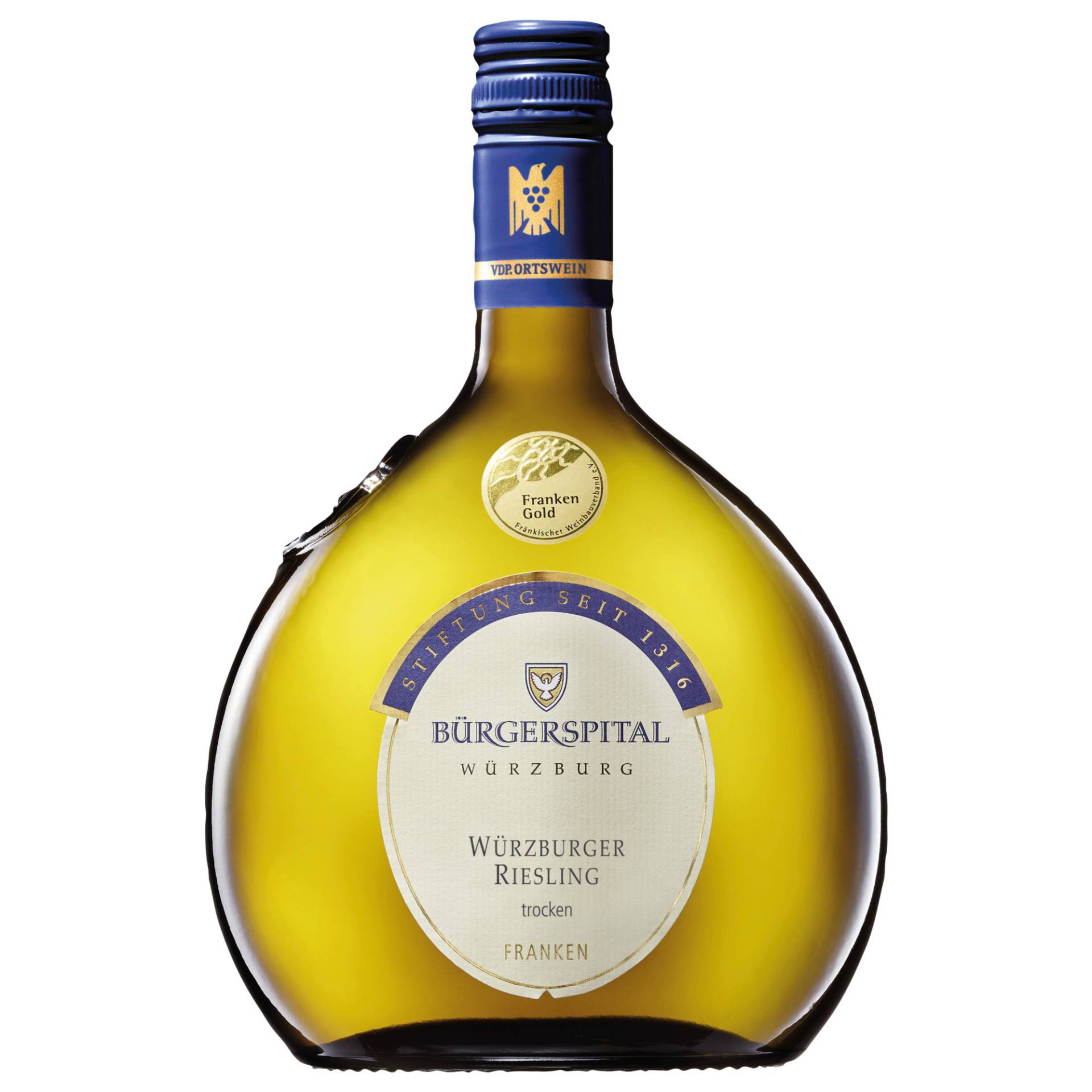 Würzburger Riesling, Trocken, Franken, Franken, 2023, Weißwein Würzburger Riesling, Trocken, Franken, Franken, 2023, Weißwein von Bürgerspital zum Hl. Geist, D - 97070 Würzburg