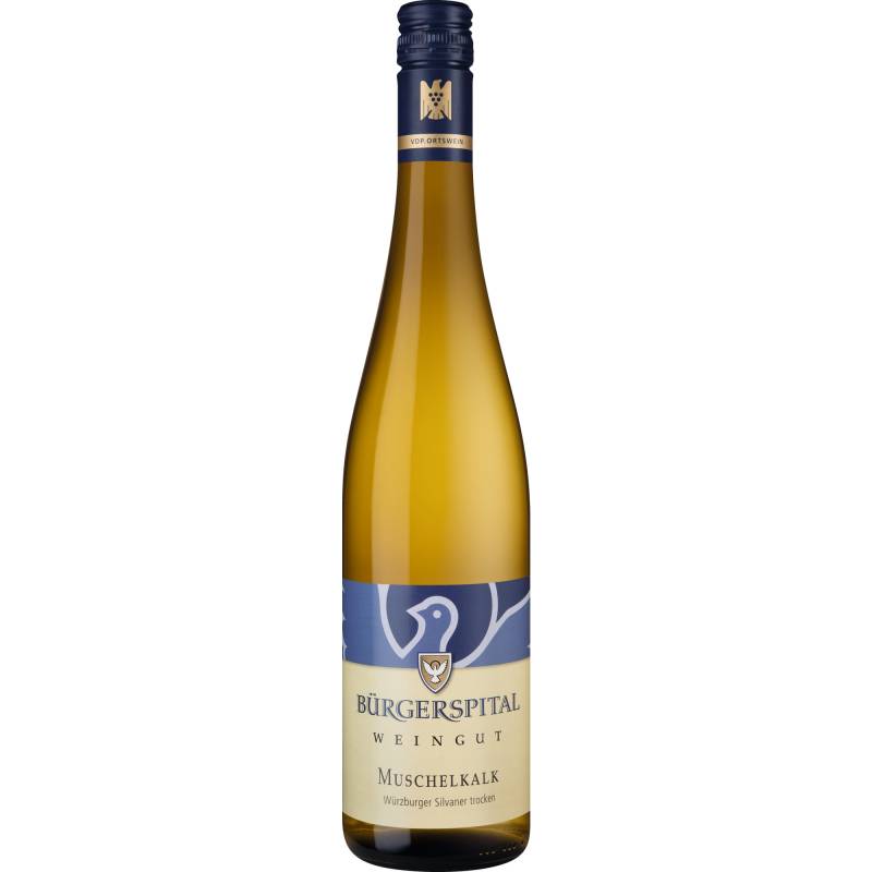 Würzburger Silvaner Muschelkalk, Trocken, Franken, Franken, 2023, Weißwein von Bürgerspital zum Hl. Geist, D - 97070 Würzburg