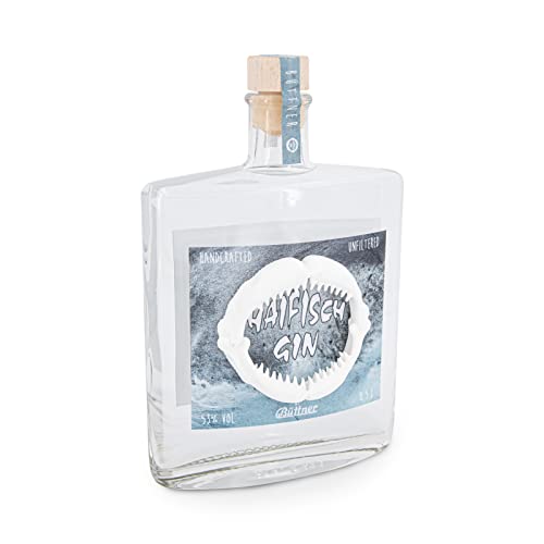 Büttner - HAIFISCH GIN - Dry Gin - 53% Vol 0,5l / Kräftig&Fruchtig, erlesene Mischung, Pur auf Eis oder als Tonic ein Geschmackserlebnis 99,90 €/1,00l von Büttner Art of Living since 1893