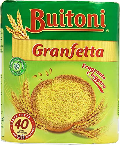 3x Buitoni Granfetta Fette Biscottate 40 fette Zwieback duftend und leicht Kekse 300g von Buitoni