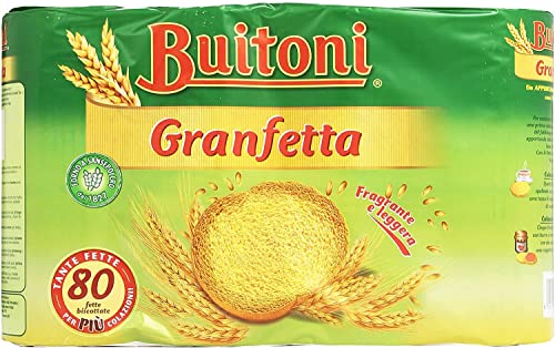 6x Buitoni Granfetta Fette Biscottate 80 fette Zwieback duftend und leicht Kekse 600g von Buitoni