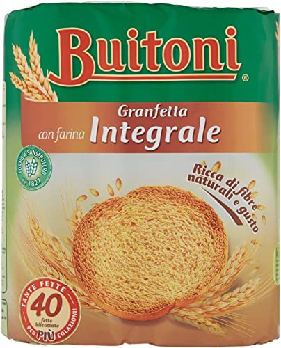 6x Buitoni Granfetta Fette Biscottate Integrali mit Vollkornmehl 40 fette Vollkorn Zwieback Kekse 300g 6x Buitoni Granfetta Fette Biscottate Integrali mit Vollkornmehl 40 fette Vollkorn Zwieback Kekse 300g von Buitoni