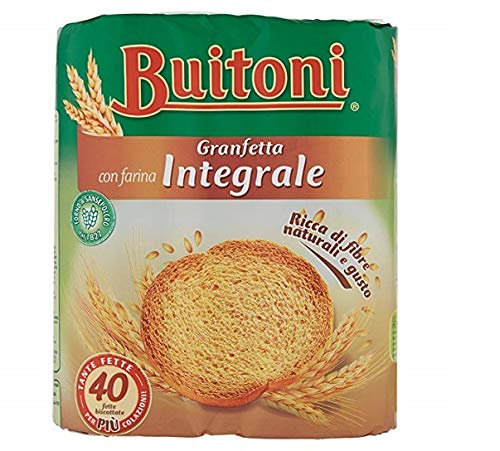 Buitoni Granfetta Fette Biscottate Integrali mit Vollkornmehl 40 fette Vollkorn Zwieback Kekse 300g Buitoni Granfetta Fette Biscottate Integrali mit Vollkornmehl 40 fette Vollkorn Zwieback Kekse 300g von Buitoni