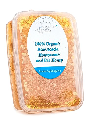 300 g Bio Roh Akazienwabe, Natürlich, Rein, Frisch, Direkt aus dem Bienenstock, Handgemacht, Absolut Echtes Produkt. (300) von Bulgarian Bee