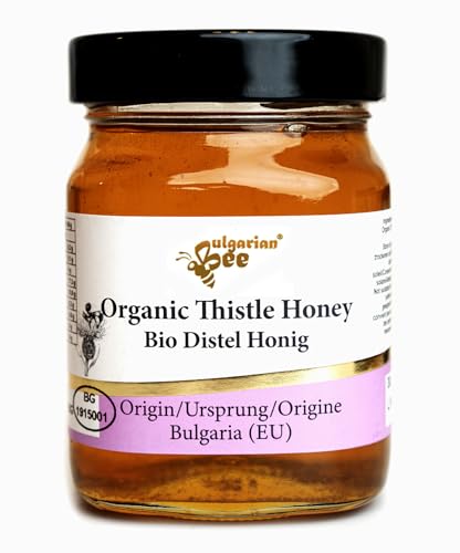 450 g Bio Distel Bienen Honig, wilde Distelwiesen von Bulgarian Bee